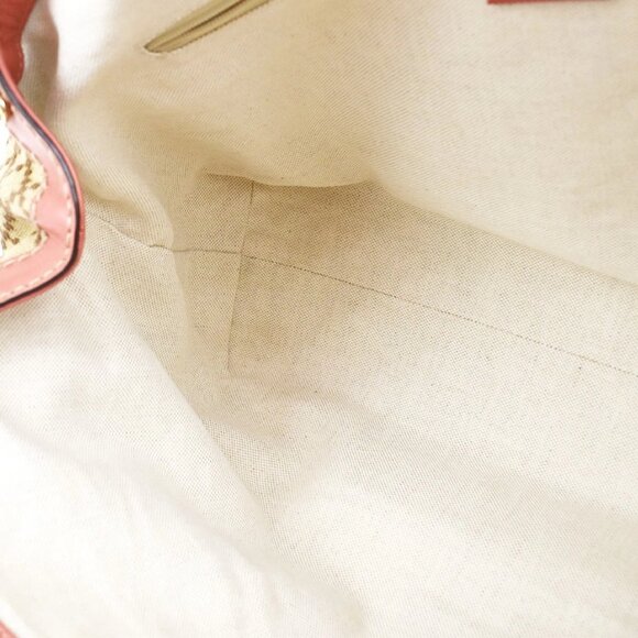 GUCCI Diamante Sukey Shoulder Bag Charm Canvas Leather Brown Pink 84KB255 - Picture 12 of 16